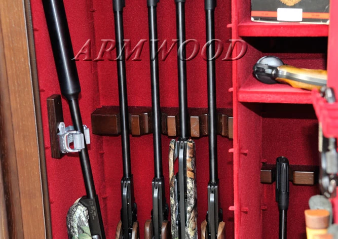 Оружейный сейф с отделкой деревом Armwood 44 EL FLOCK PLUS
