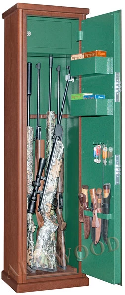 Оружейный сейф с отделкой деревом Armwood 55 Primary