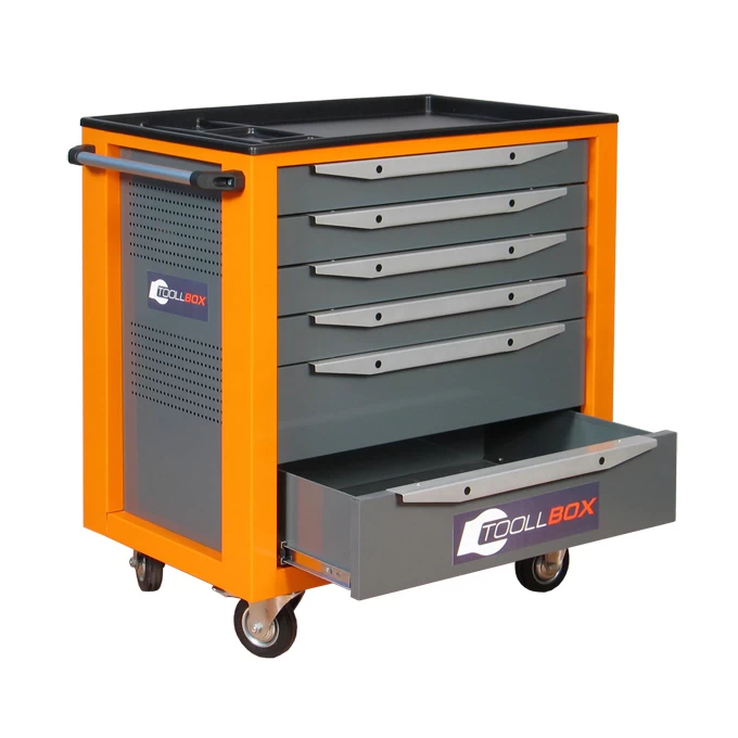 Тележка инструментальная ToollBox TBS-6 (оранжевый)