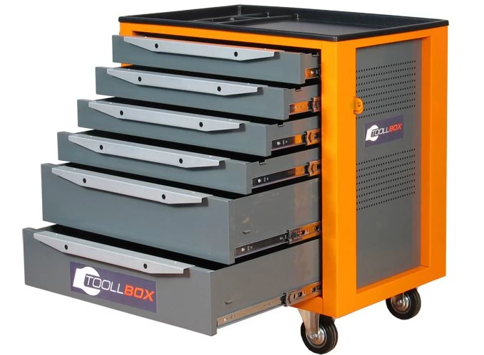 Тележка инструментальная ToollBox TBS-6 (оранжевый)