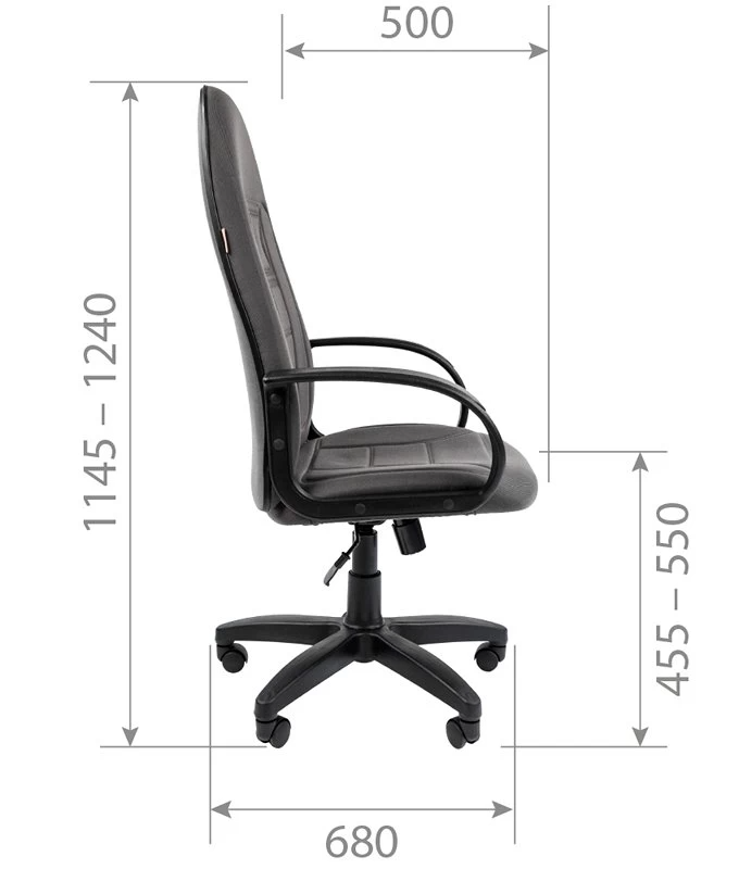 Кресло Chairman 727 (ткань черная)
