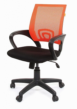 Кресло Chairman 696 (сетка оранжевая/ткань TW)