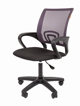 Кресло Chairman 696 LT (сетка серая/ткань черная)